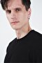 Drapey Black K Linen Tricot T-Shirt - 3