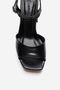 Women's Platform Heeled Ankle Strap Evening Dress Shoes Zy 4148 Black - 2