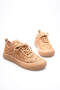 Zr01My01 Premium Taba Knitted Detail Casual Sneakers Comfortable and Lightweight Women's Sports Shoes - 2