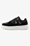 Men's Black Low-Top Canvas Sneakers - Iconic Branding for a Clean Look - 2