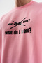 Overthink Crew Neck Jersey Oversized T-Shirt - 4