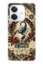 Oppo A3 Compatible a Crepe Burcu Patterned Transparent Phone Case