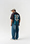Twenty Two Jersey Polo Neck Oversized Jersey T-Shirt - 3