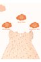 Ultra-Soft 100% BambooCotton Baby Girl Dress - Ruffled Sleeve Sundress for Toddlers and Infants - 3