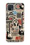 Oppo A15 / A15S Compatible Music Collage Patterned Transparent Phone Case