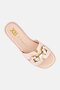 Women Brand logo Slip On Flats, Beige - 3