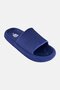 Men Brand Logo Slip On Slides, Navy