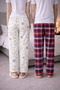 100% Cotton Combed Single Jersey Double Set of 2 Women's and Men's Pajama Bottoms - 7