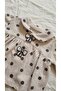 Baby Girl Polka Dot Piece Ruffled Top and Bottom Set Long Sleeve Bowknot Two-Piece Set - 2