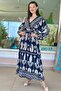 Double-Breasted Collar and Sleeve Elastic Dress 6Y033 - 3