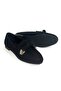 Women's Suede Ballet Flats Shoes Black - 2