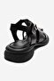 Guido Black Genuine Leather Women Sandals - 5