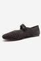 Ari̇an Smoked S Suede H Genuine Leather Hole Women's B Ballet Flats Shoes - 6