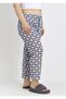 Plus Size Cotton Pack Thin Breathable Fabric Floral Detail Pajama Bottoms - 3