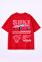 Men's Oversized T-Shirt Suki Printed 100% Cotton T-Shirt Comfortable Fit - 2