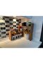 Wooden Counter Top Spice Bowl Coaster Organizer