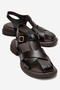 Guido Brown Genuine Leather Women's Sandals