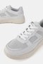 Women's Gray Suede Genuine Natural Leather Lace-Up Sneaker Casual Shoes - 3