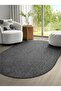 Oval Elit 1016 Anthracite Sisal Wicker Look Modern Living Room Four Seasons Carpet
