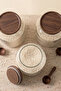 Set of 3 Mega Size Flour and Legume Jars with Acacia Lids 3 Liters - with Spoon - 5