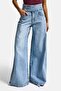 Women's Ice 4s6-3 Super Palazzo Belt Detail Komfort Fabric Denim Jeans