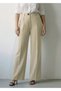 Women's Beige High Waist Pleated Loose Cut Trousers - 2