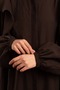 مكشكش تينسلسوفت فيراس باللون البني الحار مع سحّاب إغلاق - 6