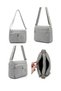 Elit Snmsi-4006T Women Water-Resistant Shoulder Bag Gray - 6
