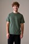 Men's Short Sleeve 100% Cotton Pajama Set Green