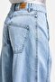 Women's Ice 4s6-3 Barrel High Waist Fit Super Loose Cut Belt Detail Design Denim Jeans - 2