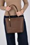 Sp1243-M205 Women Shoulder Bag Brown - 3