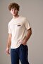Men's Short Sleeve 100% Cotton Pajama Set Beige - 3