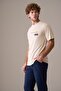 Men's Short Sleeve 100% Cotton Pajama Set Beige
