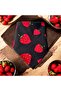 Strawberries on Black Patterned 100% Cotton Bandana - 2