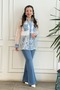 Denim Detailed Lace Shirt - 2