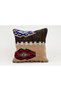 Handmade Old Kilim Rug Vintage Made in the 1930S, 1940S, 40X40 cm