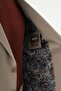 Straight Slim Fit Mono Collar Trousers Belt Buckled Men's Suit Mink - 45435.26Y - 7