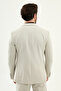 Straight Slim Fit Mono Collar Trousers Belt Buckled Men's Suit Stone - 45435.26Y - 6