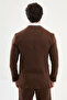 Plain Slim Fit Mono Collar Pocket 100% Linen Men's Jacket Milk Coffee - 41487.26Y - 6