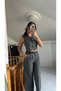 Gold Button Detail Vest Sets - 5