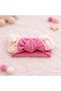 Baby Girl Cotton Piece Guipure Detailed Tie-Detail Pink Lilac 2-Piece Bandana - 5