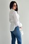 Women's Ruched Detail Shirt – Long Sleeve Waist Formed Stylish Shirt - 6