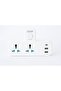 3-Way Universal Multi Plug Adapter with 2 USB Ports & 1 Type-C Port