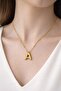 A Letter Balloon Model Steel Necklace - 3
