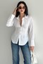 Women's Ruched Detail Shirt – Long Sleeve Waist Formed Stylish Shirt - 7