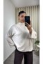 Mock Neck Oversized Drapey Blouse - 3