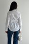 Women's Ruched Detail Shirt – Long Sleeve Waist Formed Stylish Shirt - 8
