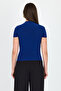 Short Sleeve Ruched Sandy Blouse - 4