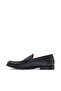 Abbell Solid Black Loafers - 5