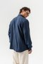 Corelino Basic Long Sleeve Linen Fabric Oversized Shirt - 2